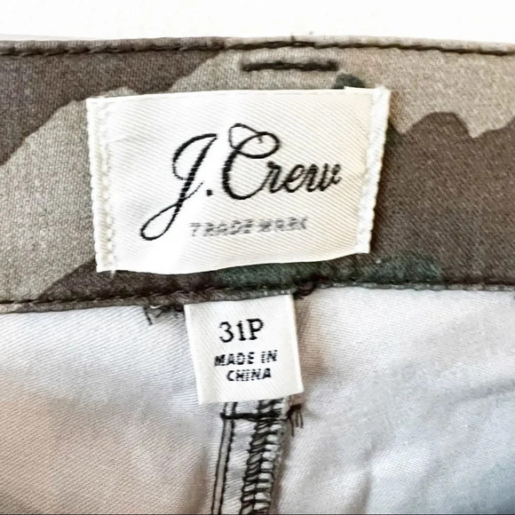 J Crew Camo Cargo Skinny 31P Camouflage Pants Fall Trends Toothpick - Picture 3 of 10